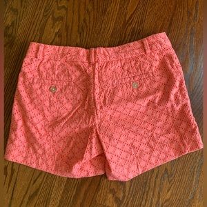 Banana Republic 4P cotton eyelet shorts in  salmon color